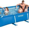 Rectangular Metal Frame Pool 260 x 160 x 65 cm Without Filter - Image 2