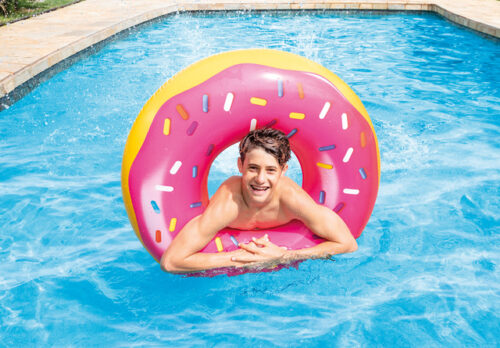 Pink Frosted Donut Tube - Image 2