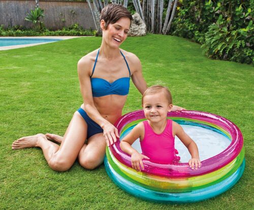 Baby Pool Rainbow Inflatable Beach Garden - Image 3