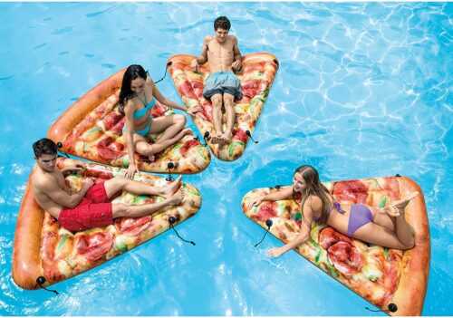 Pizza Slice Inflatable Floating Pool Mattress - Image 4