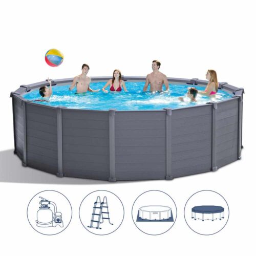 Graphite Gray Panel Pool Set  4.78 Cm X 1.24Cm - Image 2