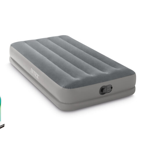 Queen Dura-Beam Prestige Mid-Rise Airbed with FastFill USB Pump 30Cm is a great portable sleeping solution with a built-in pump powered by any USB-A power source rated 2 Amp and higher. Because Convenient and versatile to use with your phone charger, 12V USB car charger, or a portable battery power bank. So Queen Dura-Beam Prestige Mid-Rise Airbed with FastFill USB Pump 30Cm The USB pump is not only smaller and lighter but also more energy efficient than traditional electric pumps. So Simply connect the included USB-A cord to the power source of your choice and inflate or deflate within minutes. And The Prestige Airbed is built with patented  INTEX Jordan Fiber-Tech Construction providing durability and support for a refreshing night’s sleep. Because the added convenience powerful internal pump easily inflates and deflates the airbed within minutes. Sports Gear Available here with IntexJor Explorer 300 Boat Set. Check it out at our online shop. For best Luxurious velvety comfort top with heavy duty 2-ply laminated side walls and bottom.  Quality Assured and Peace of mind 1 year warranty. AND THE NEW STANDARD OF LUXURY SLEEP.  Please don't hesitate to ask for any inquire from our specialized team. Intexjor the official distributor in jordan. The best value in price, but are innovative, fun, exciting. And comfy. THE PERFECT SLEEP SOLUTION FOR COMFY SLEEP WITH INTEJOR AIRBEDS DURA-BEAM SERIES. Air Furniture with Intexjor will FIND YOUR PERFECT COMFORT PERFECTLY. INTEX AIR FURNITURE Reference Link : INTEX OFFICAL WEBSITE And So Much More pool accessories, Swimming Pools & Floats Offered From Intex Are Available In Our Online Shop. CHECK IT OUT FOR BEST DEALS AND DISSCOUNTS !! IntexJor Best Prices And Discounts. Cash On Delivery. For More Related Intex Products For All Ages Check it out :  Intex PureSpa Jacuzzis Shop Now!