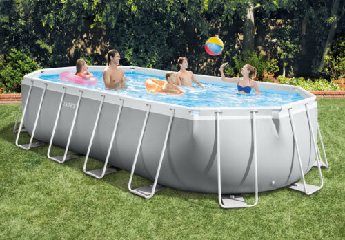 Oval Prism Frame Pool 6.10m x 3.05m x 1.22m