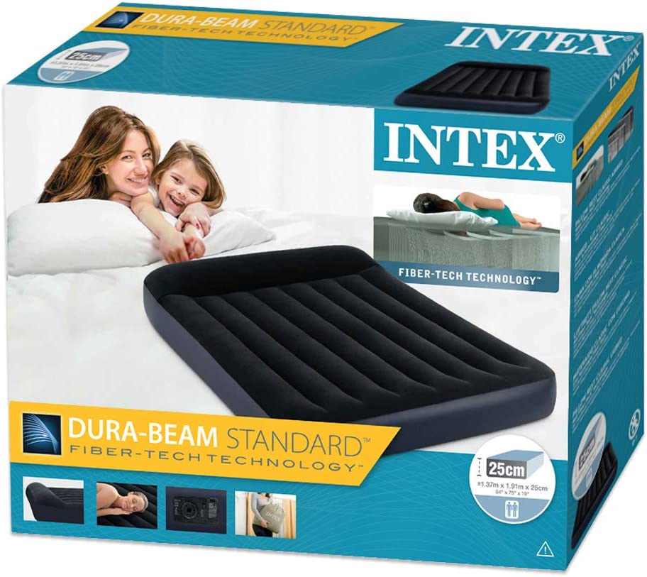 Intex dura beam standard pillow rest classic airbed with internal pump sale