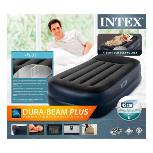 TWIN PILLOW REST RAISED AIRBED WITH FIBER-TECH BIP (w/220-240V Built-in Pump) - Image 6