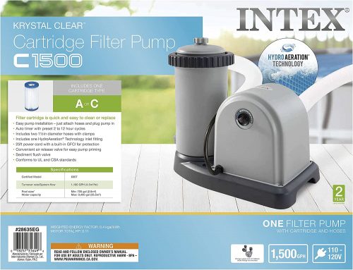C1500 CARTRIDGE FILTER PUMP (220-240 Volt), 1500 gal./hr. - Image 3