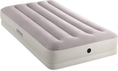 Intex Dura-Beam Standard Prestige Mid-Rise Air Mattress: Fiber-Tech – Twin Size – Quickfill USB Air Pump - Image 3