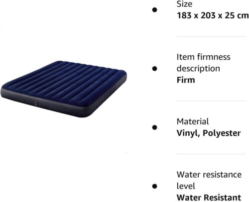 Intex Inflatable Bed multicoloured, 183 x 203 x 25 cm - Image 2